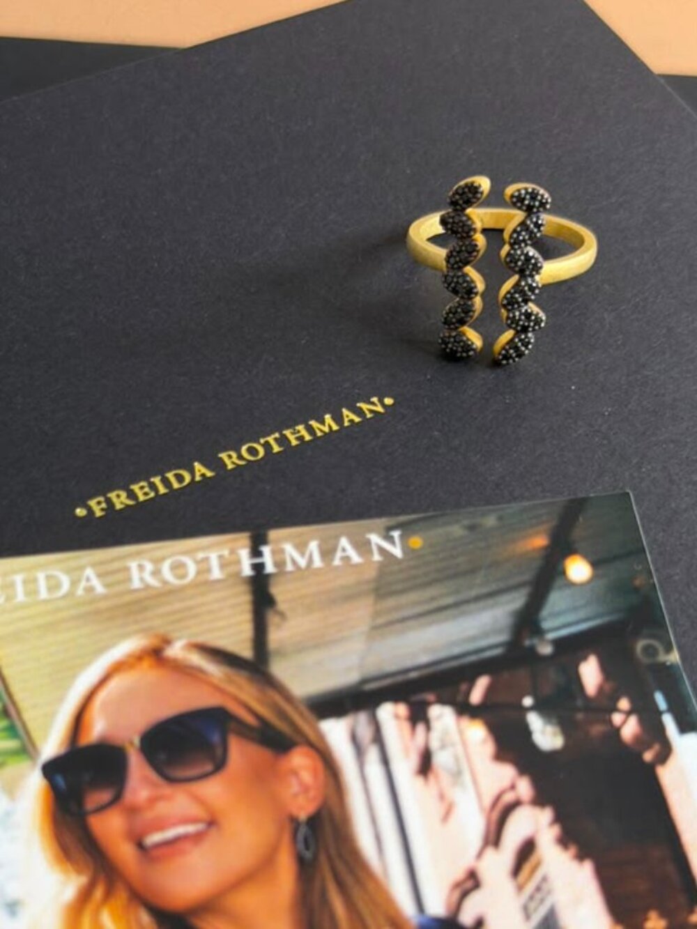 FREIDA ROTHMAN - Armor of Hope Front-Open Ring - Size 9